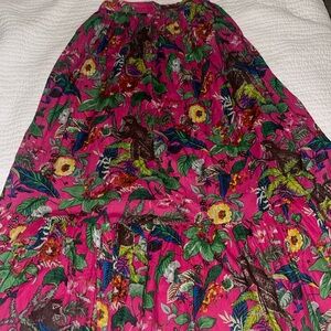Boutique tropical print maxi skirt